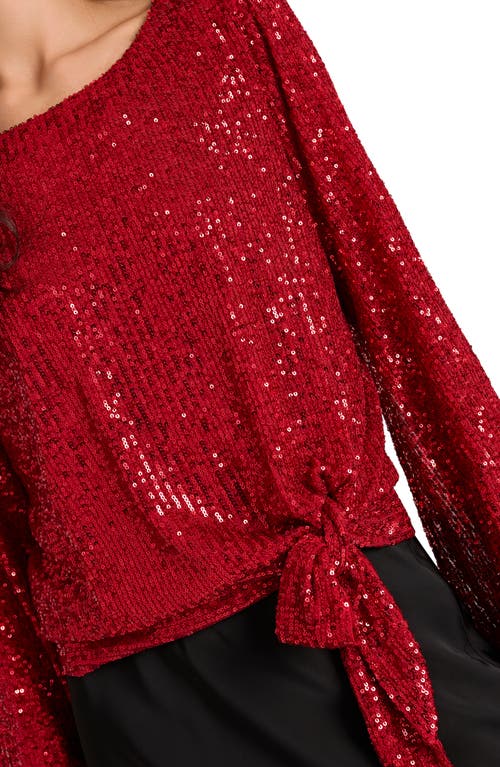 Tahari Asl Sequin Top In Gold