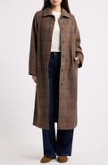 Marine Layer Hayes Houndstooth Trench Coat