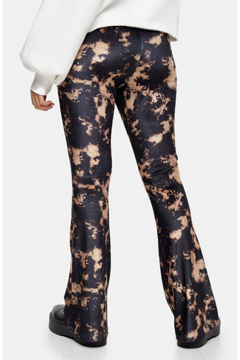 Tie Dye Velvet Flare Trousers, Alternate, color, BLACK MULTI