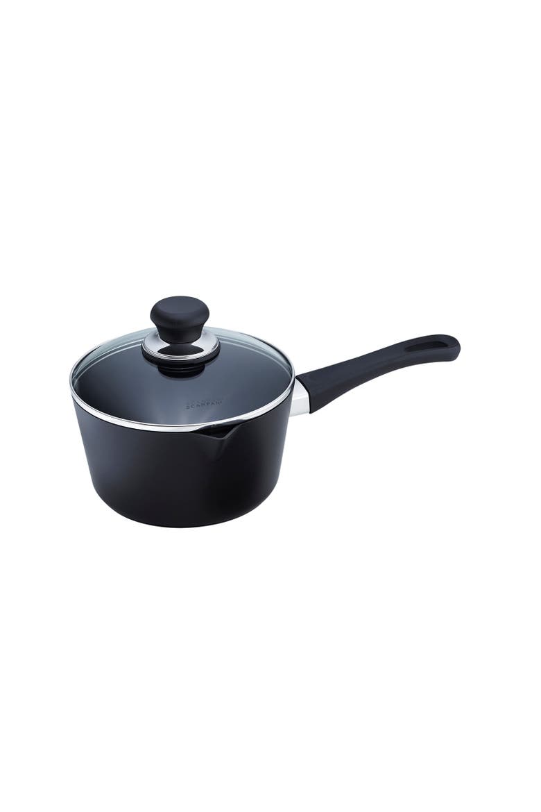 Classic Induction 2 Qt. Saucepan with Lid, Main, color, Black