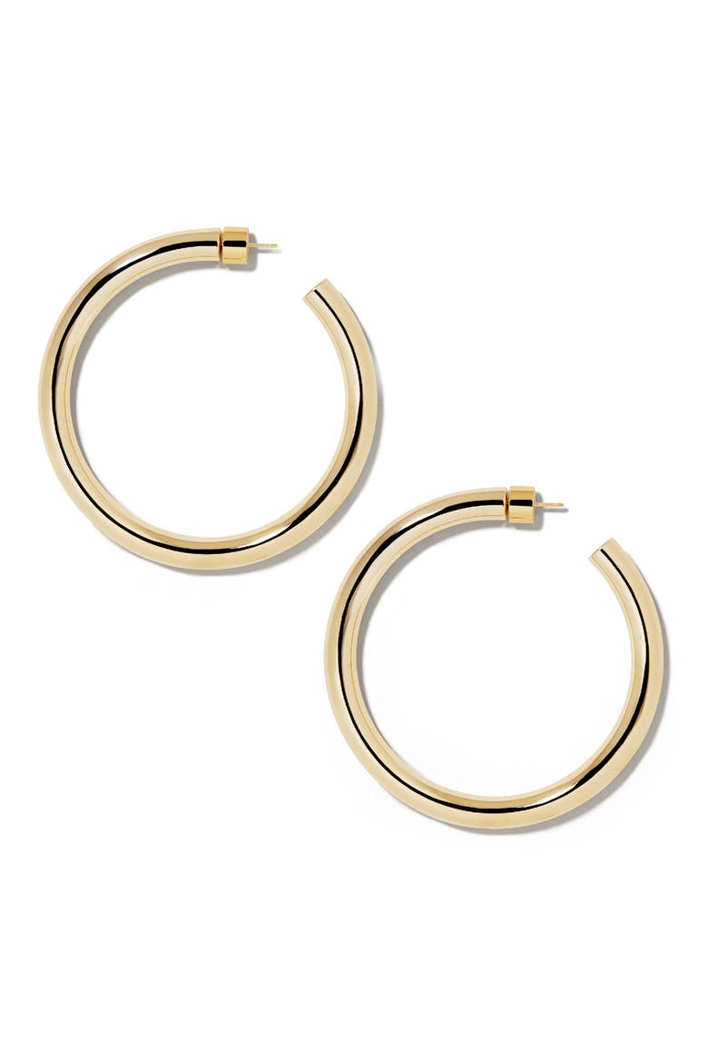Samira Hoops, 2-Inch, Main, color, GOLD