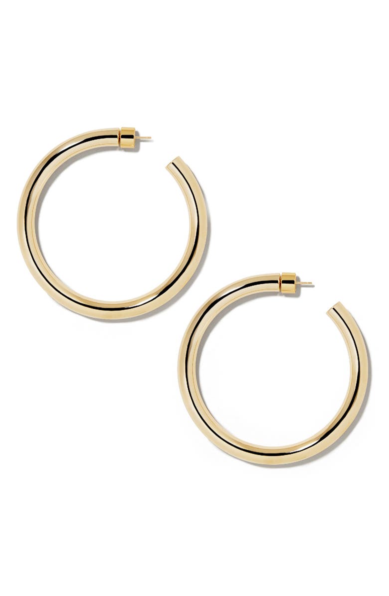 Jennifer Fisher Samira Hoops, 2-Inch, Main, color, Gold