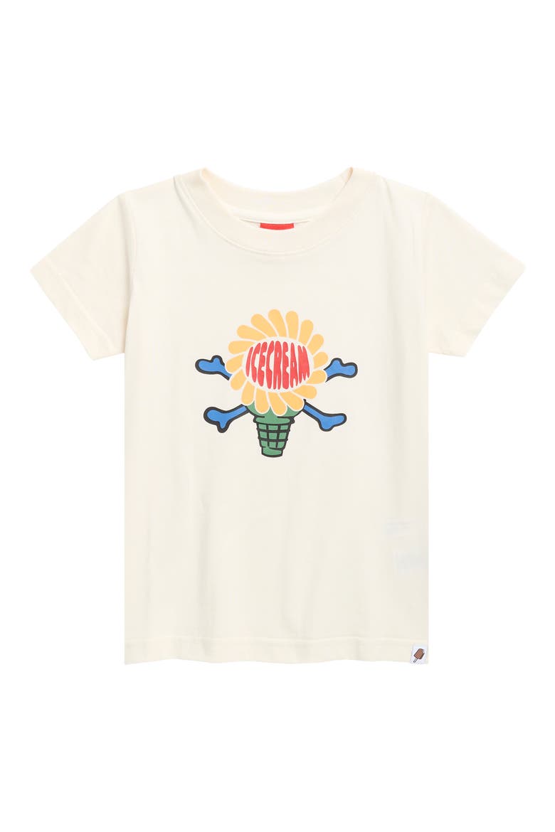 Kids' The Sun Graphic T-Shirt, Main, color, ANTIQUE WHITE