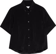 Maison Margiela Short Sleeve Cupro Button-Down Shirt