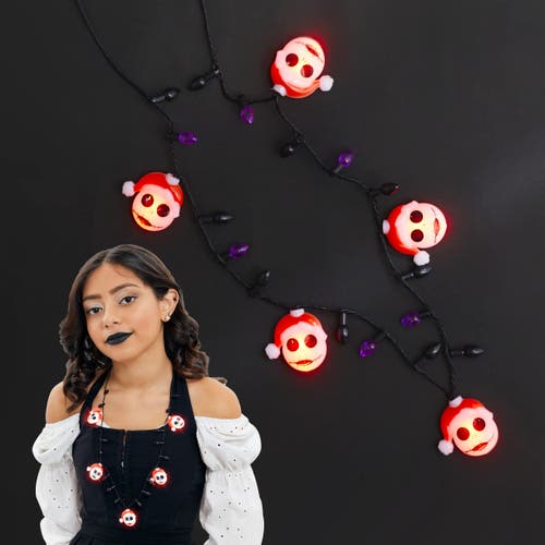 Disney The Nightmare Before Christmas Light Up Necklace, 30-inch In Black