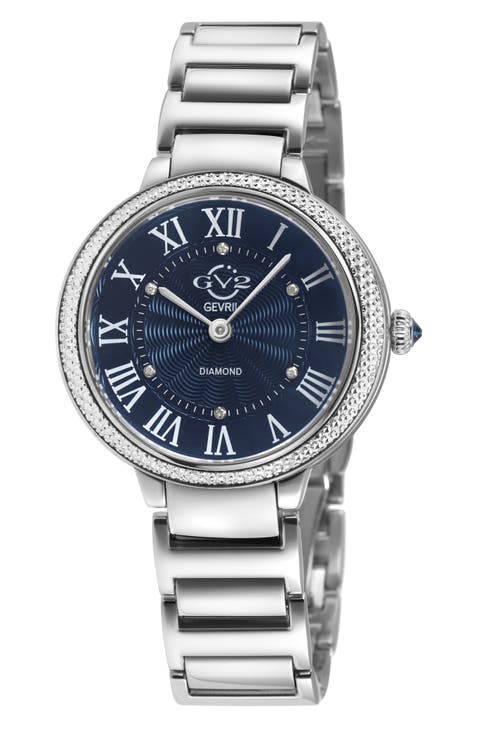 Rome Brillante Diamond Bracelet Watch, 36mm
