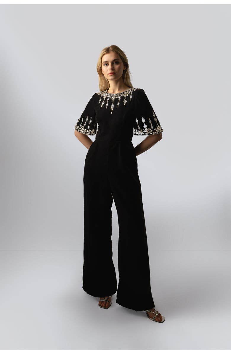 RAISHMA Luna Black Jumpsuit, Main, color, Black