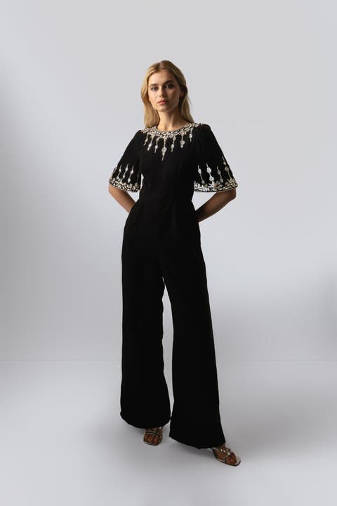 Black jumpsuit for cocktail party online