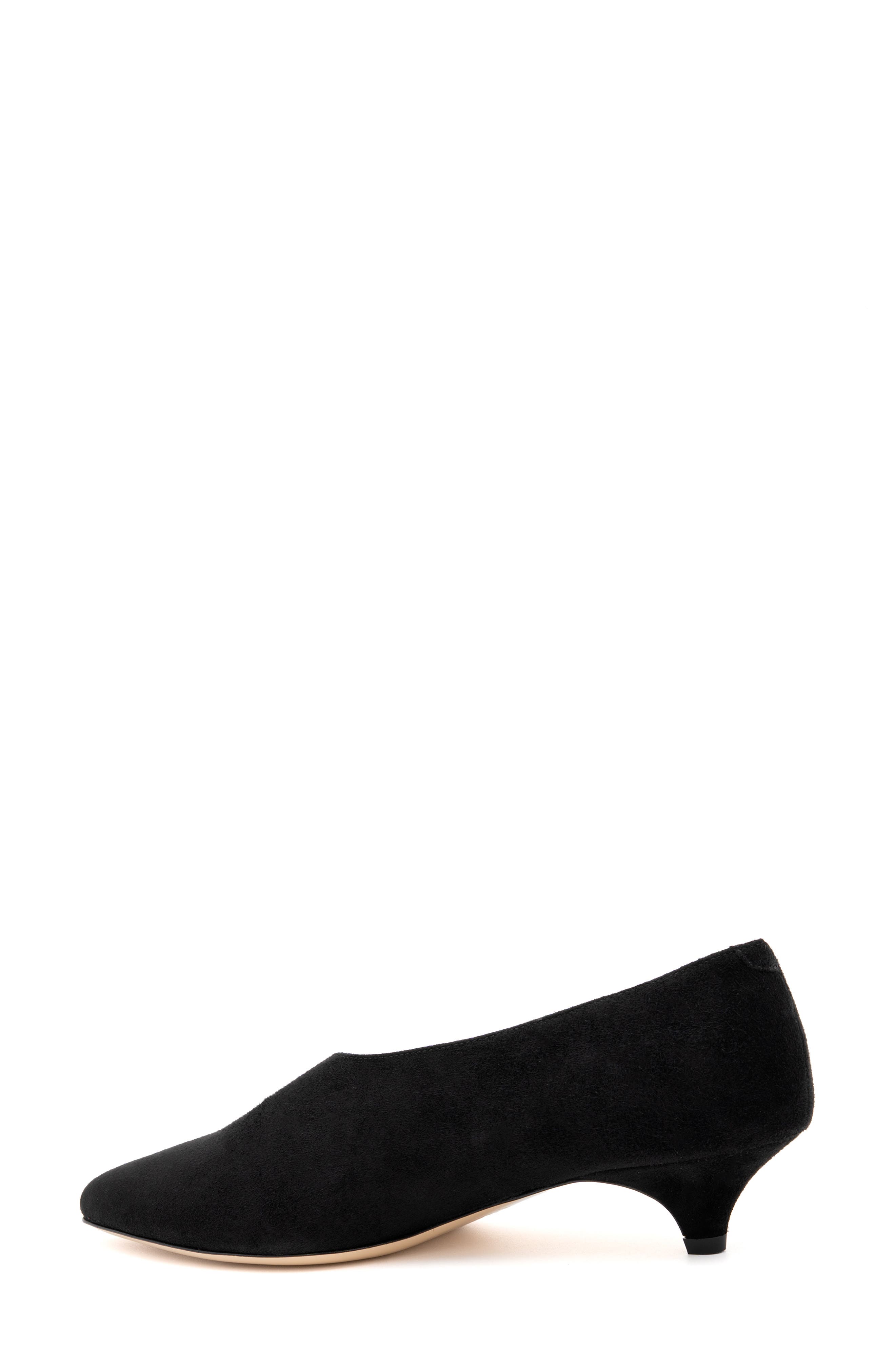 Amalfi by Rangoni Ammit Pointed Toe Kitten Heel Pump, Alternate, color, Black Cashmere