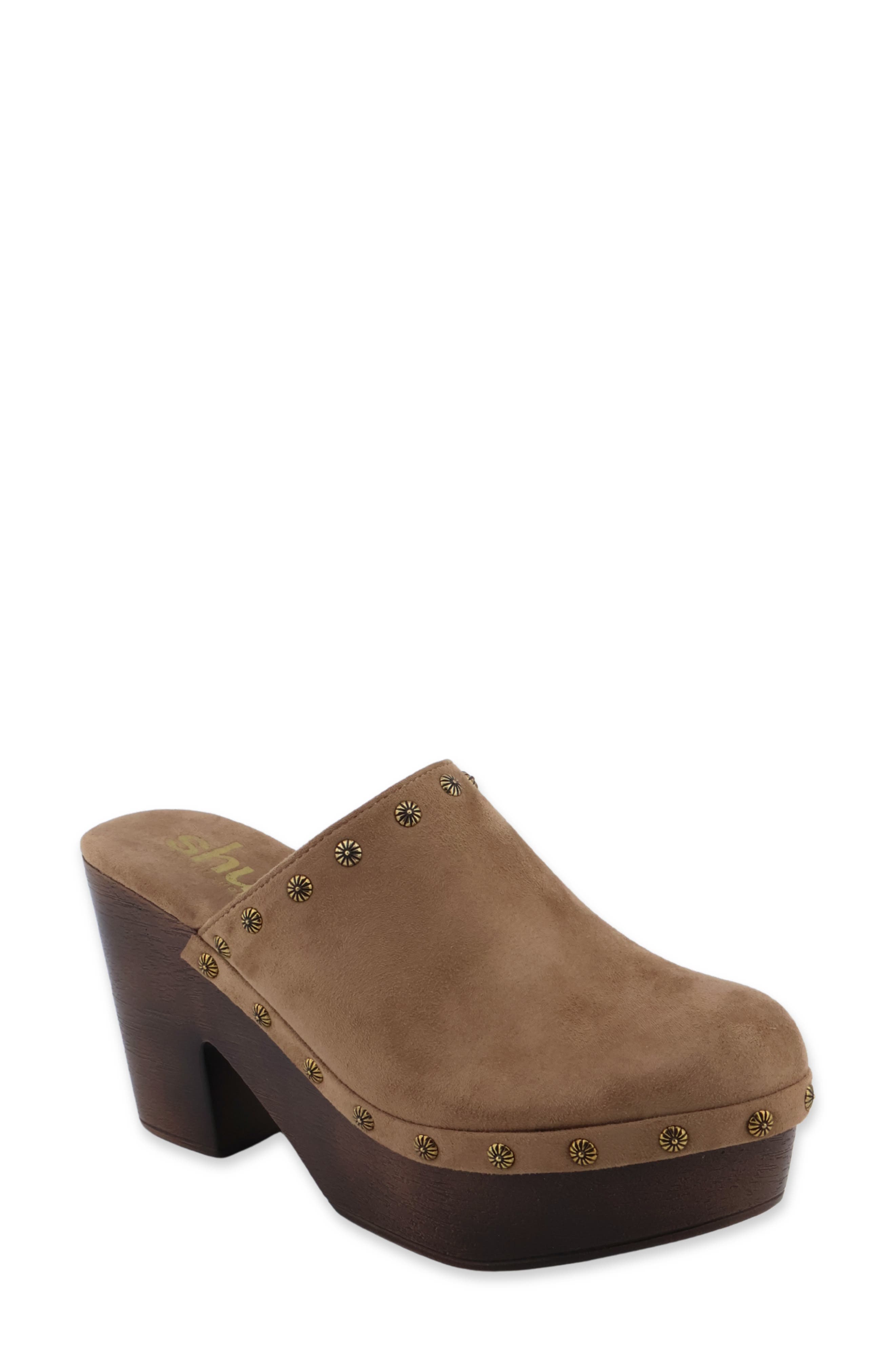Kelsey Faux Leather Clog, Main, color, TAUPE