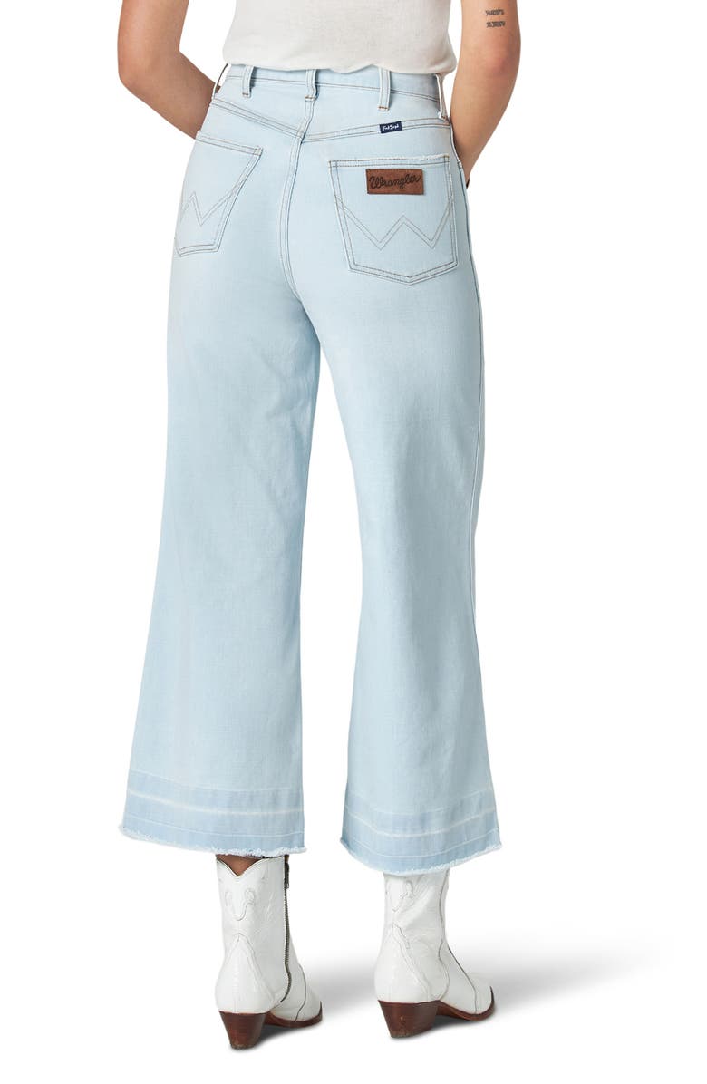 Wrangler Wide Leg Crop Jeans, Alternate, color, 