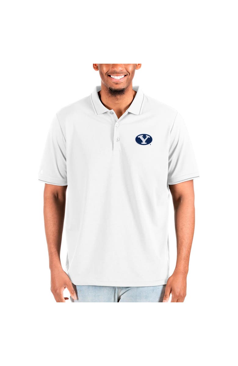 ANTIGUA Men's Antigua White BYU Cougars Affluent Big & Tall Polo, Main, color, 
