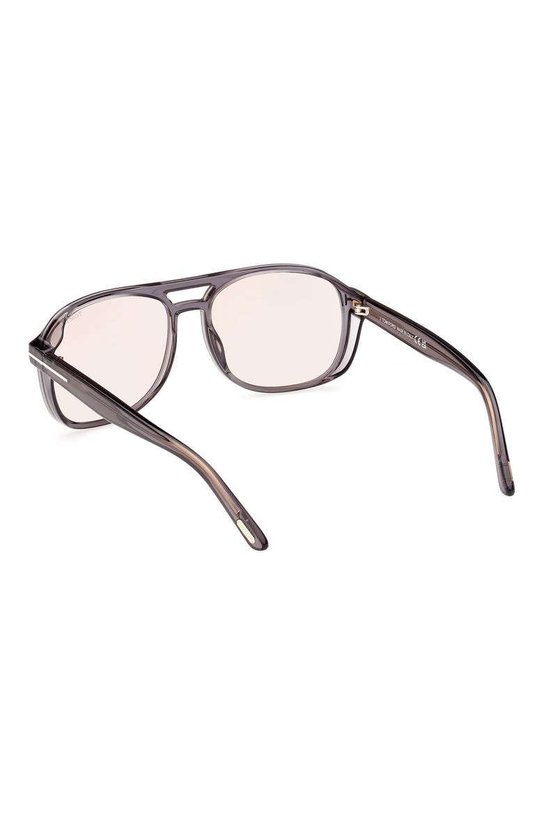 Rosco 58mm Navigator Sunglasses, Alternate, color, SHINY GREY/ BROWN PHOTOCHROMIC