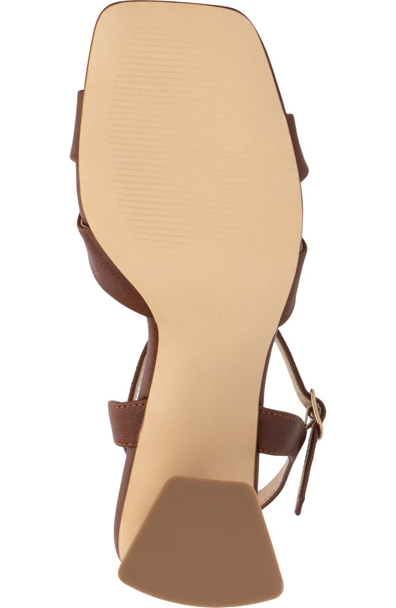 NEW YORK AND COMPANY Kathie Heeled Sandal, Alternate, color, Cognac