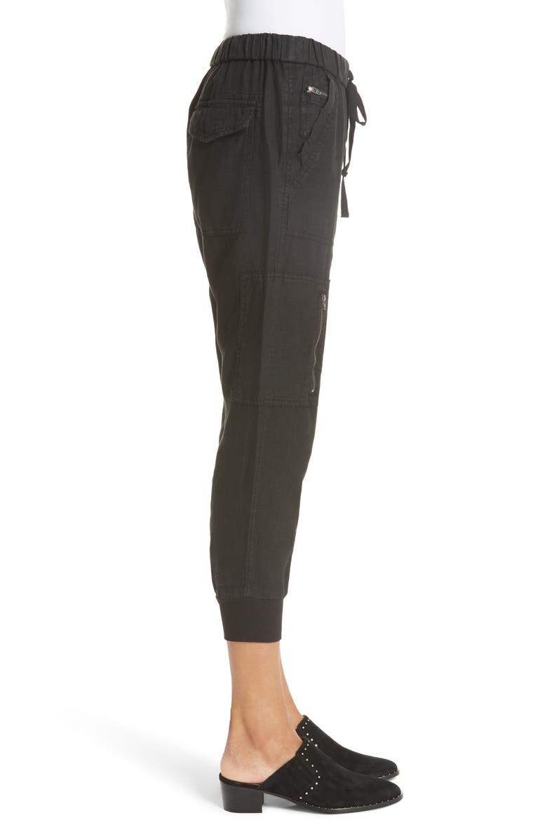 Joie Florimel Crop Linen Jogger Pants, Alternate, color, 