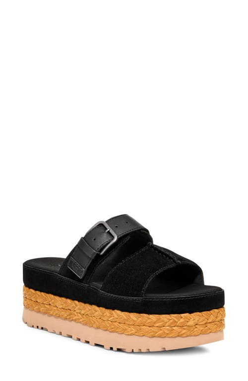 Ugg(r) Aubrey Platform Slide Sandal In Black