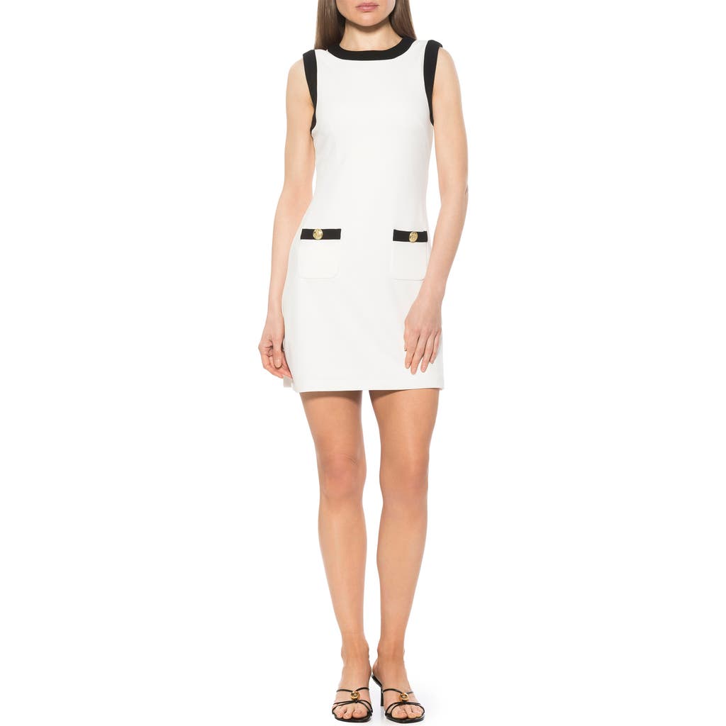 Alexia Admor Piper Sheath Dress In White