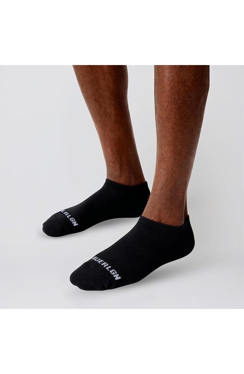 True Religion 12 Pairs Premium Athletic No Show Socks, Alternate, color, Black