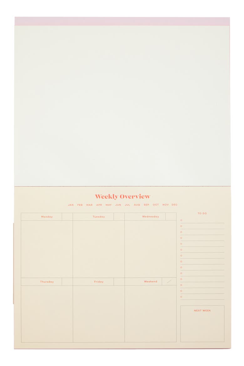 Joy Desk Planner, Alternate, color, LIGHT/ PASTEL PINK