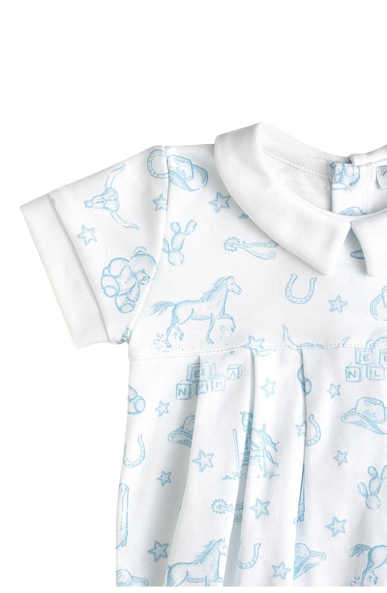 Nellapima Blue Lone Star Toile Bubble - Baby, Alternate, color, Blue