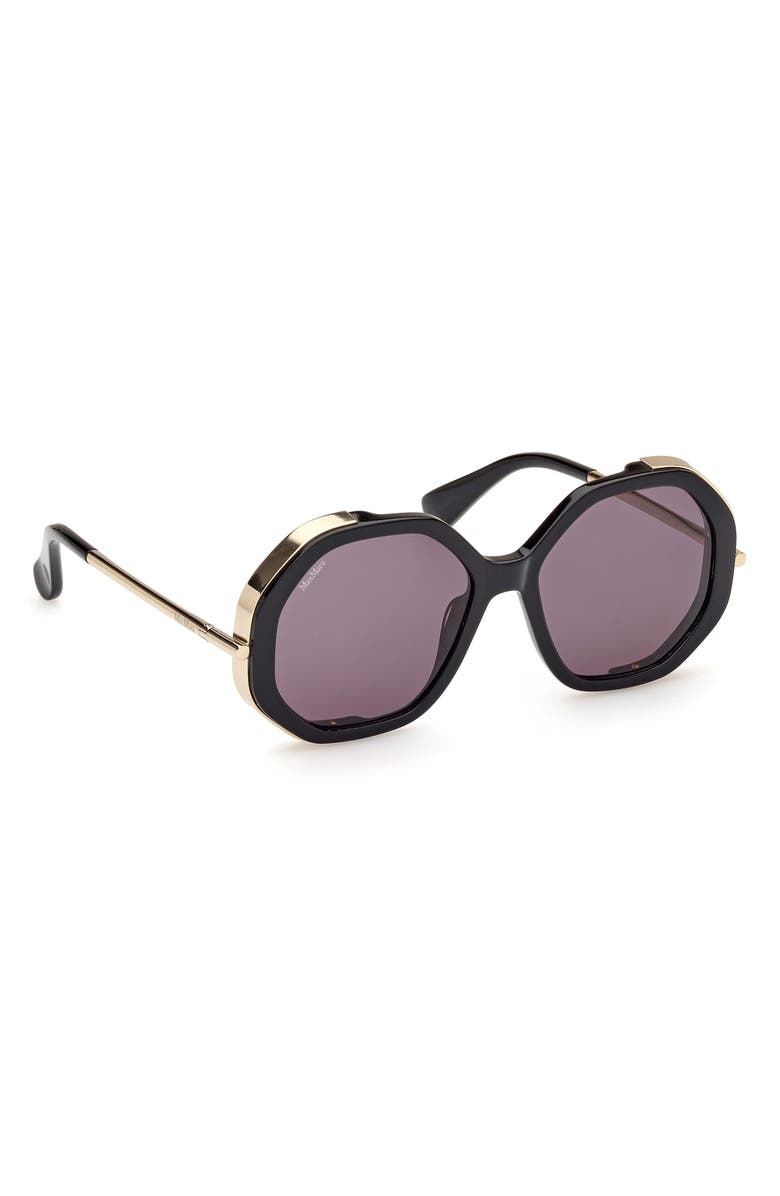 Max Mara Menton 57mm Round Sunglasses, Alternate, color, 