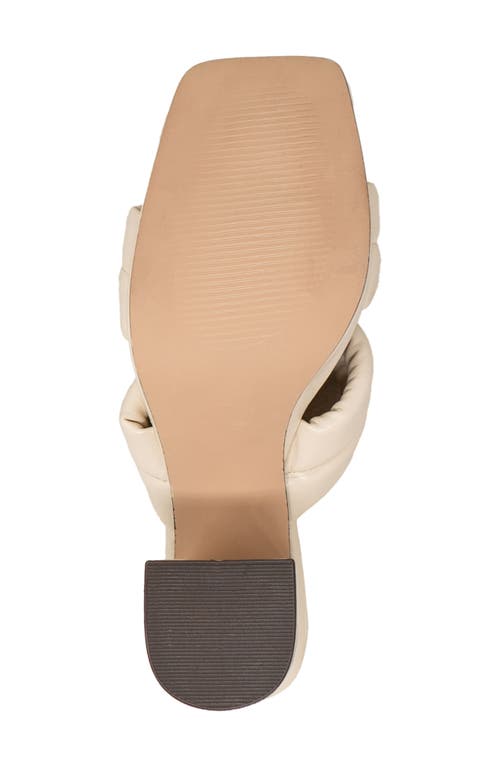 Chase & Chloe Chase And Chloe Moira Platform Sandal In Light Beige Pu