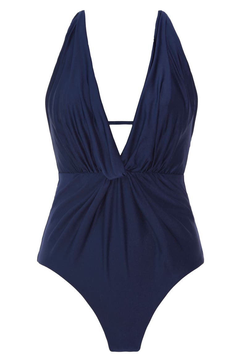 Chromatic Joelle One-Piece Swimsuit, Alternate, color, NAVY BLUE