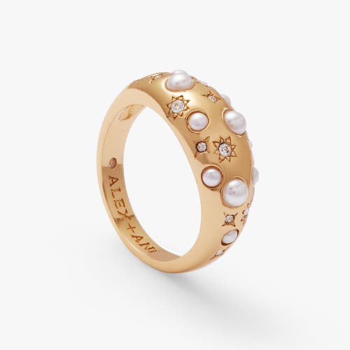Alex And Ani Pearl Basics Bombe Ring In Pearl