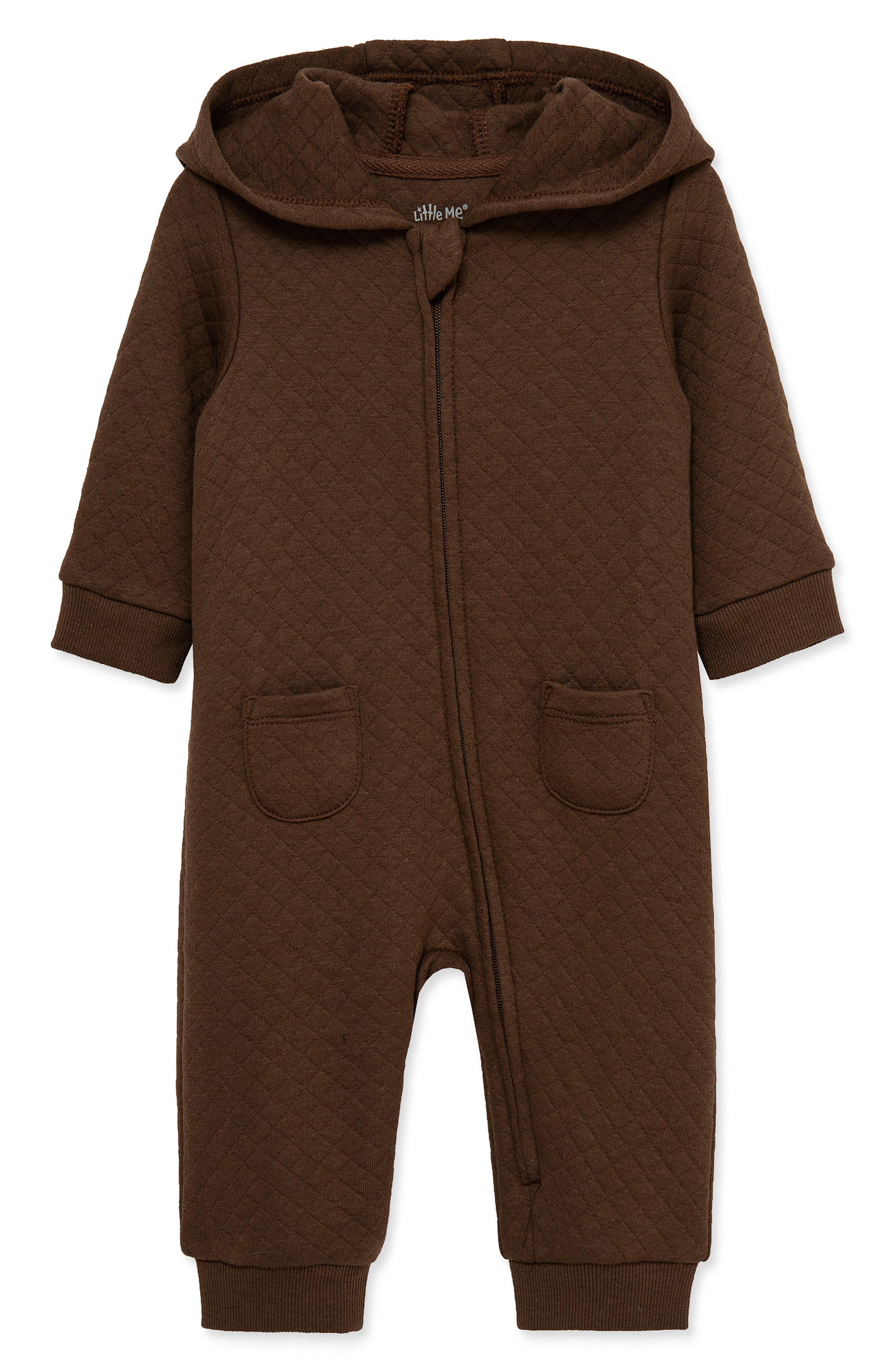 Kids' Quilted Hooded Coverall