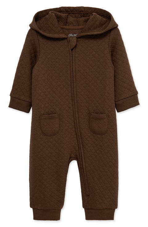 Kids' Quilted Hooded Coverall