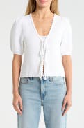 Splendid Tie Front Sweater