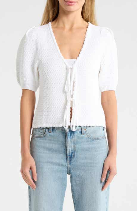 Splendid Tie Front Sweater