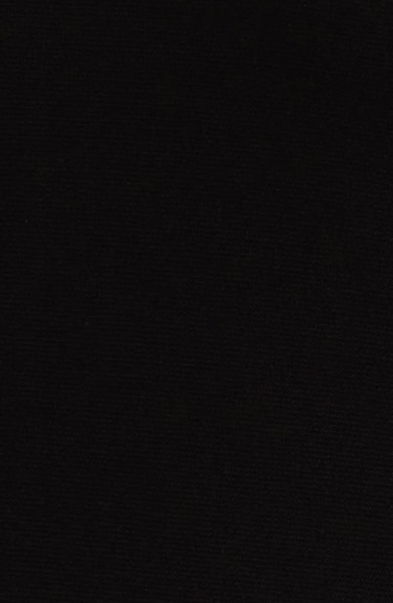 Anne Klein Gathered Asymmetric Neck Top, Alternate, color, Anne Black