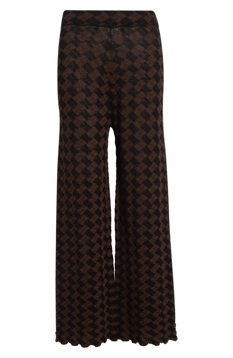 YanYan Basket Argyle Crop Wool Straight Leg Pants, Alternate, color, 