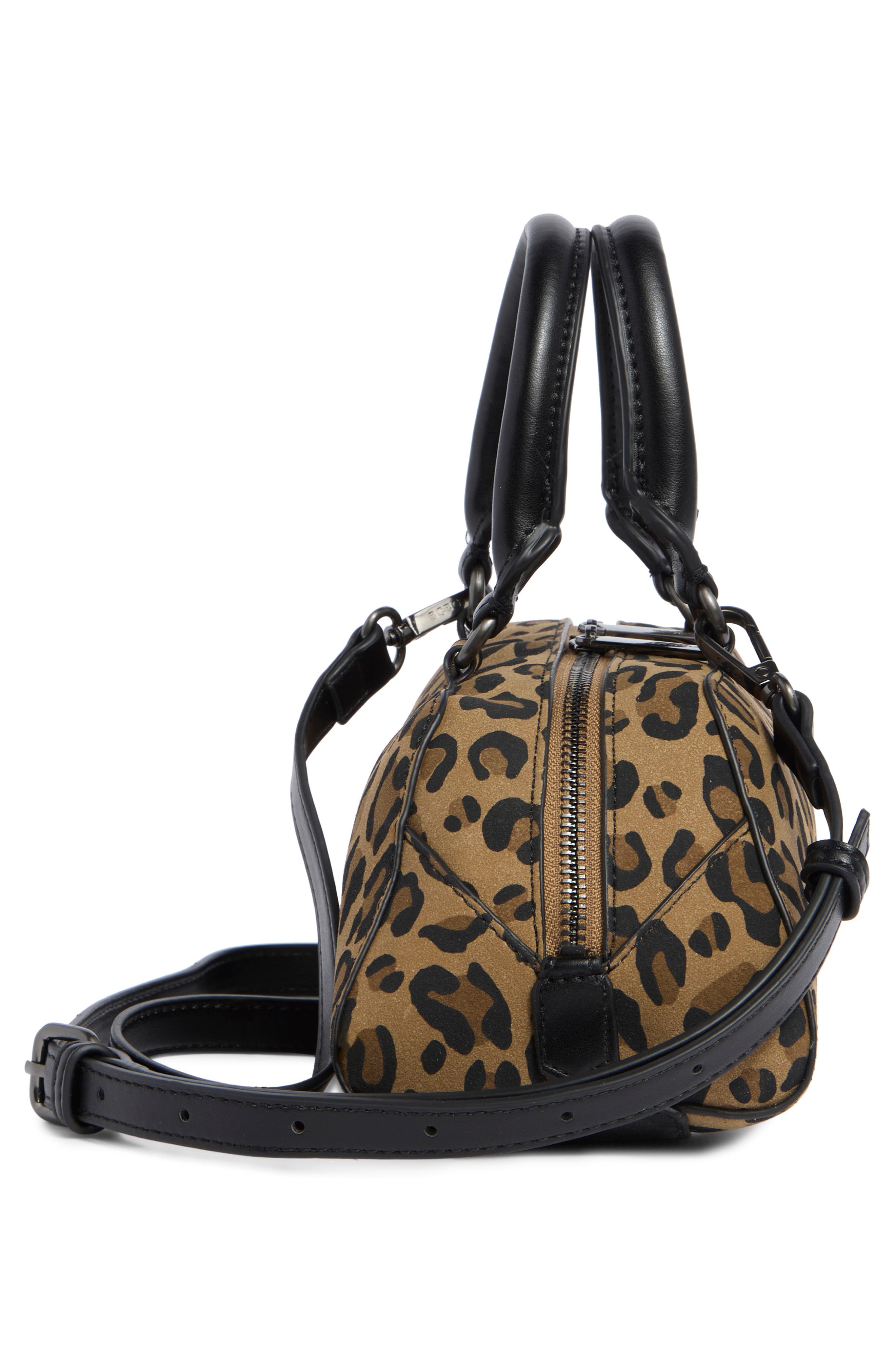 Leopard Print Satchel Bag, Alternate, color, LEOPARD