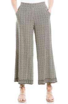 MAX STUDIO Wide Leg Pull-On Crop Pants