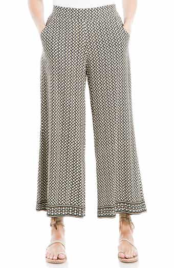MAX STUDIO Wide Leg Pull-On Crop Pants