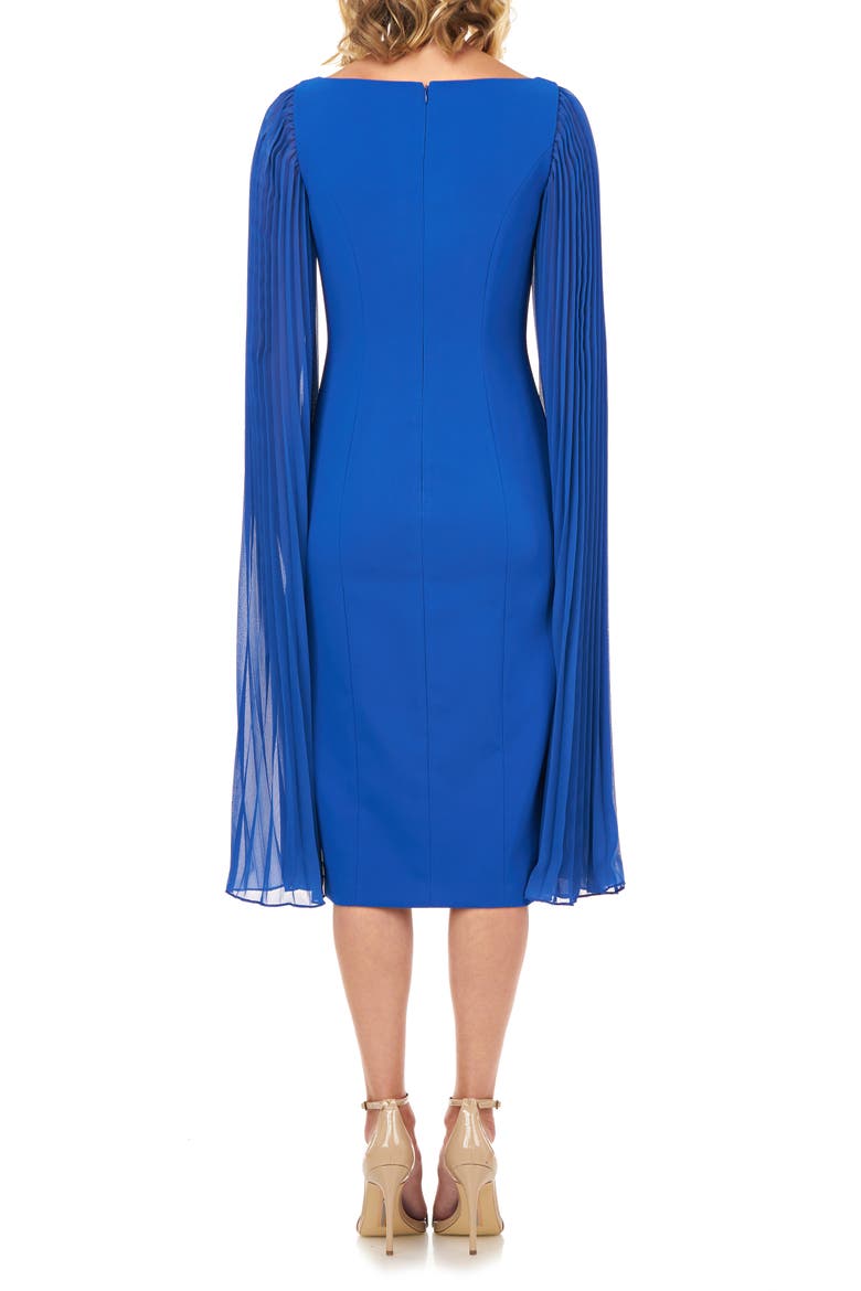 Angelica Statement Sleeve Cocktail Dress, Alternate, color, SAPPHIRE