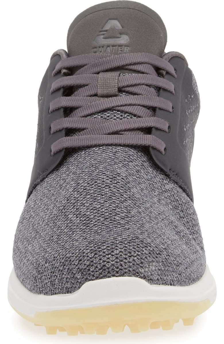 TravisMathew The Moneymaker Golf Sneaker, Alternate, color, Grey Pinstripe