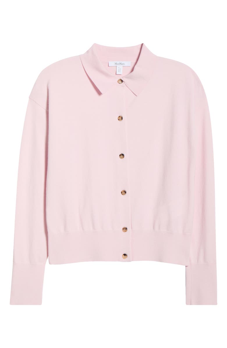 Max Mara Wool Blend Cardigan, Main, color, Pink