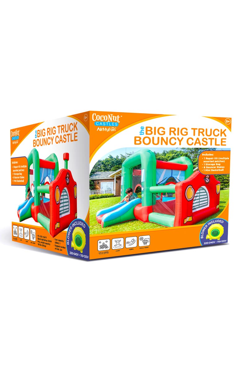 Coconut Outdoor Big Rig Truck Bouncy Castle, Alternate, color, Multi