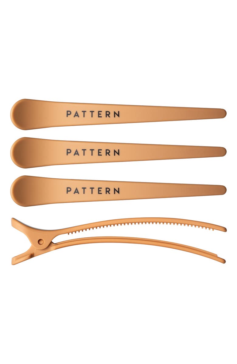 Pattern Beauty Set of 4 Sectioning Clips, Main, color,
