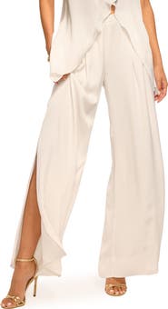 Ramy Brook Jolie Side Slit Crepe Pants