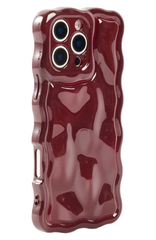 Auramma Meteorite Iphone 16 Pro Max Iphone Case In Burgundy