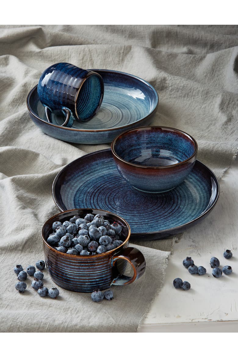 tag Loft Reactive Glaze Serving Bowl Midnight Blue Ceramic | Nordstrom