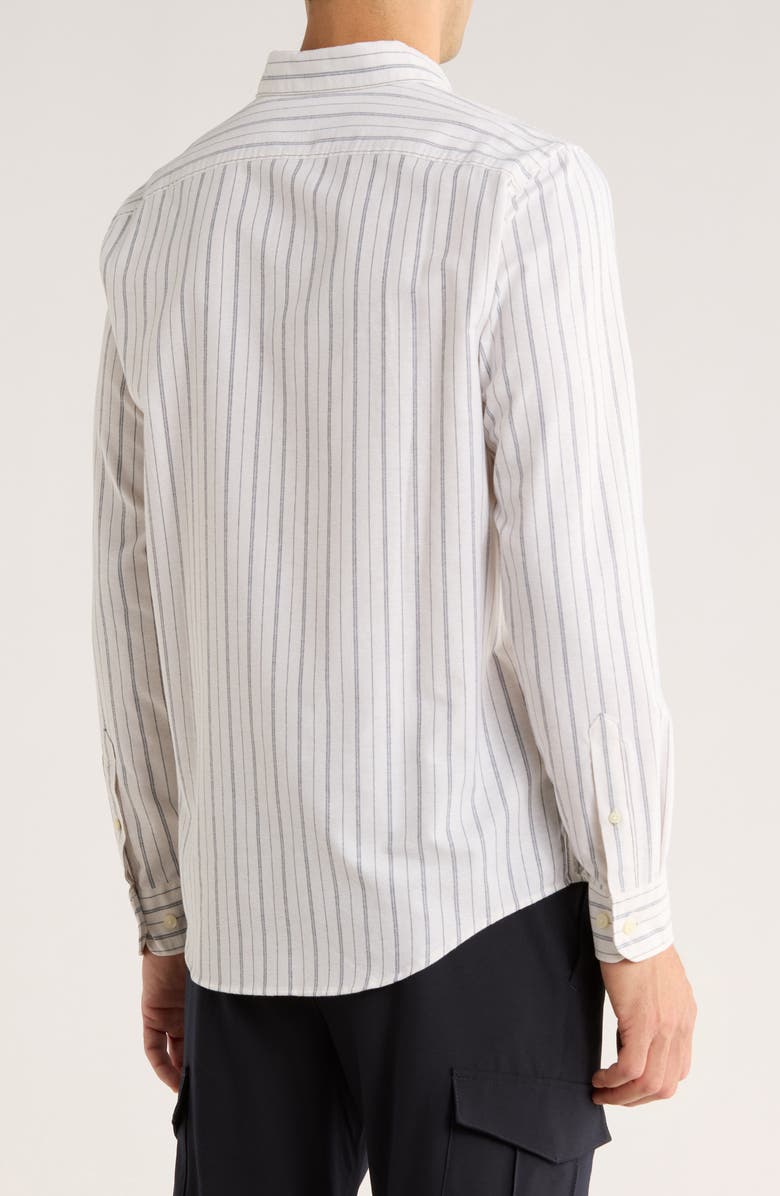 Original Penguin Oxford Stretch Half Zip Sweatshirt, Alternate, color, Birch