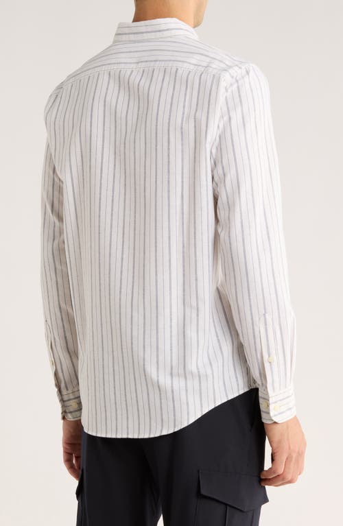 Original Penguin Oxford Stretch Half Zip Sweatshirt In White