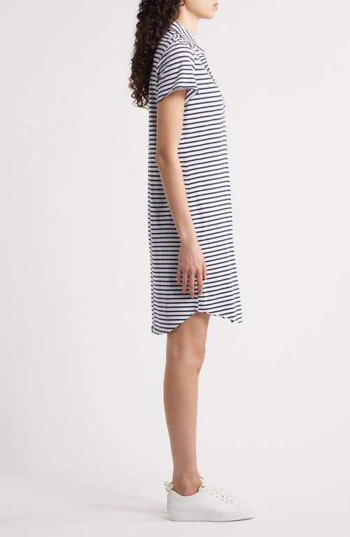 Frank & Eileen Lauren Stripe Cotton Polo Dress