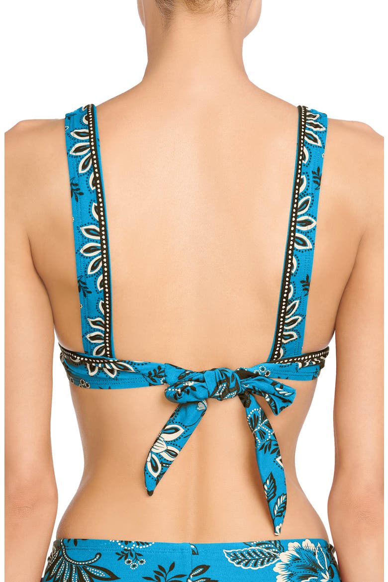 Apollonia Triangle Bikini Top, Alternate, color, AZURRA