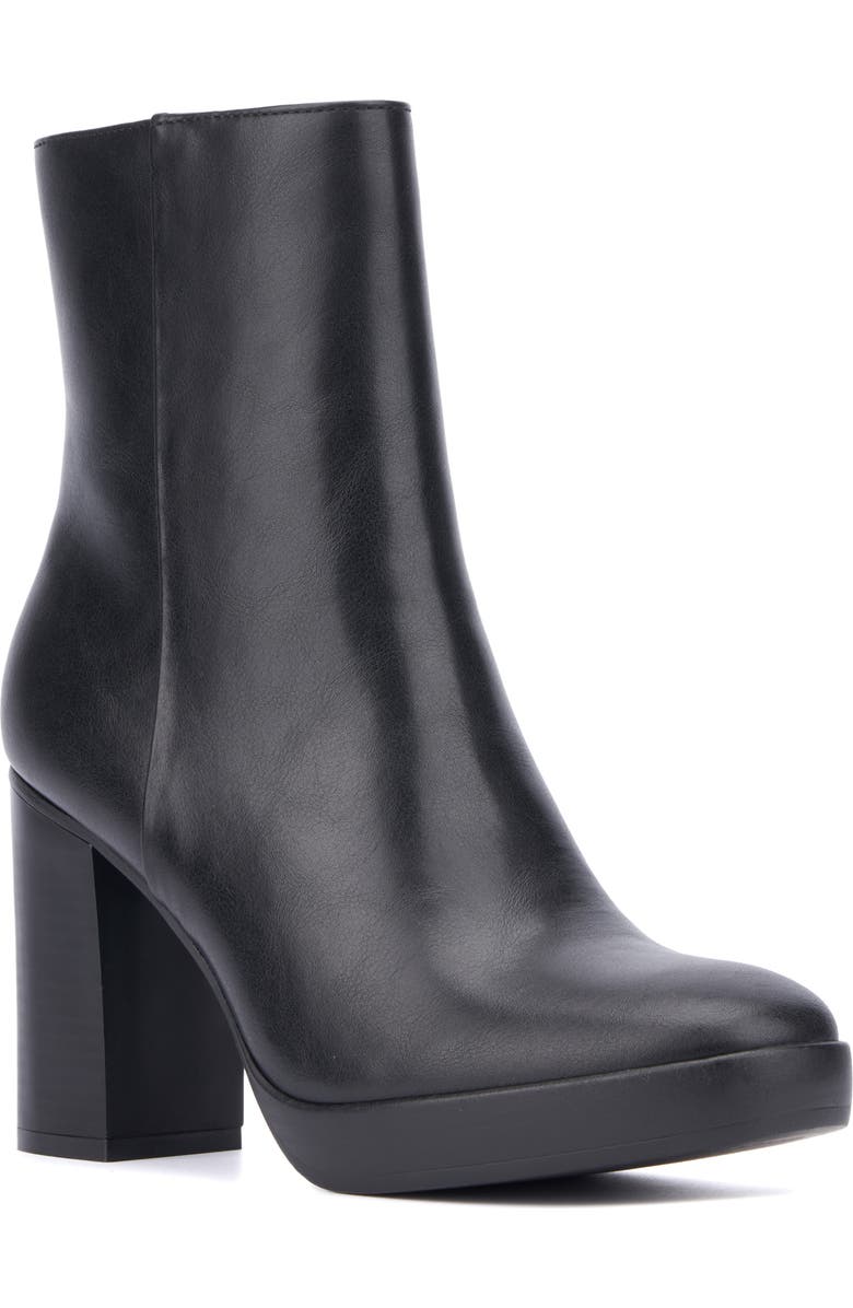 NEW YORK AND COMPANY Fay Platform Faux Leather Boot, Main, color,